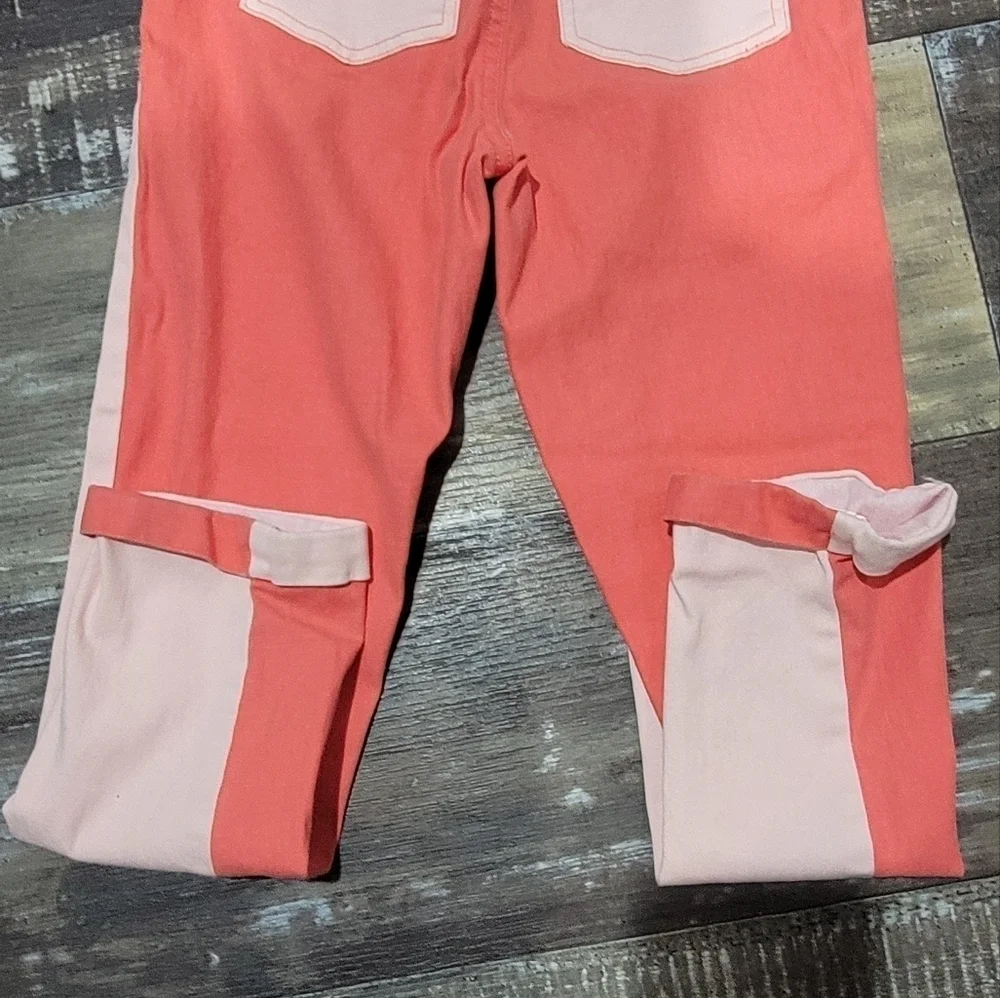 365 kids two tone cuffed jeans unicorn on pocket size: 10